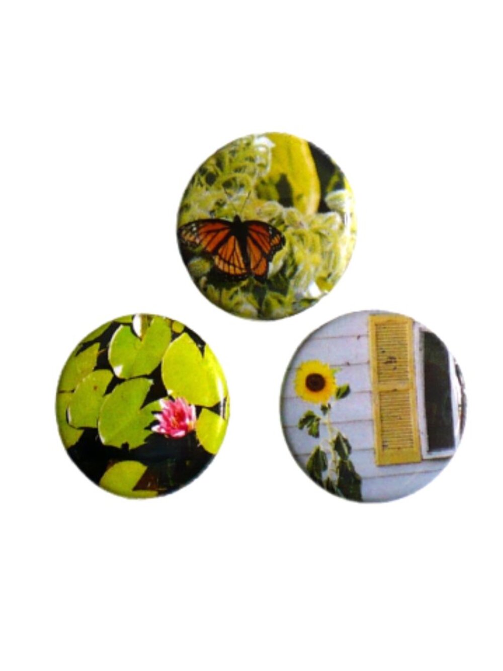 Handmade flower & butterfly magnets